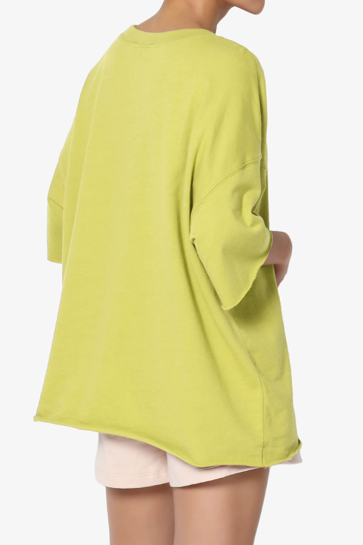 Danube Drop Shoulder Cotton Top GOLDEN WASABI_4