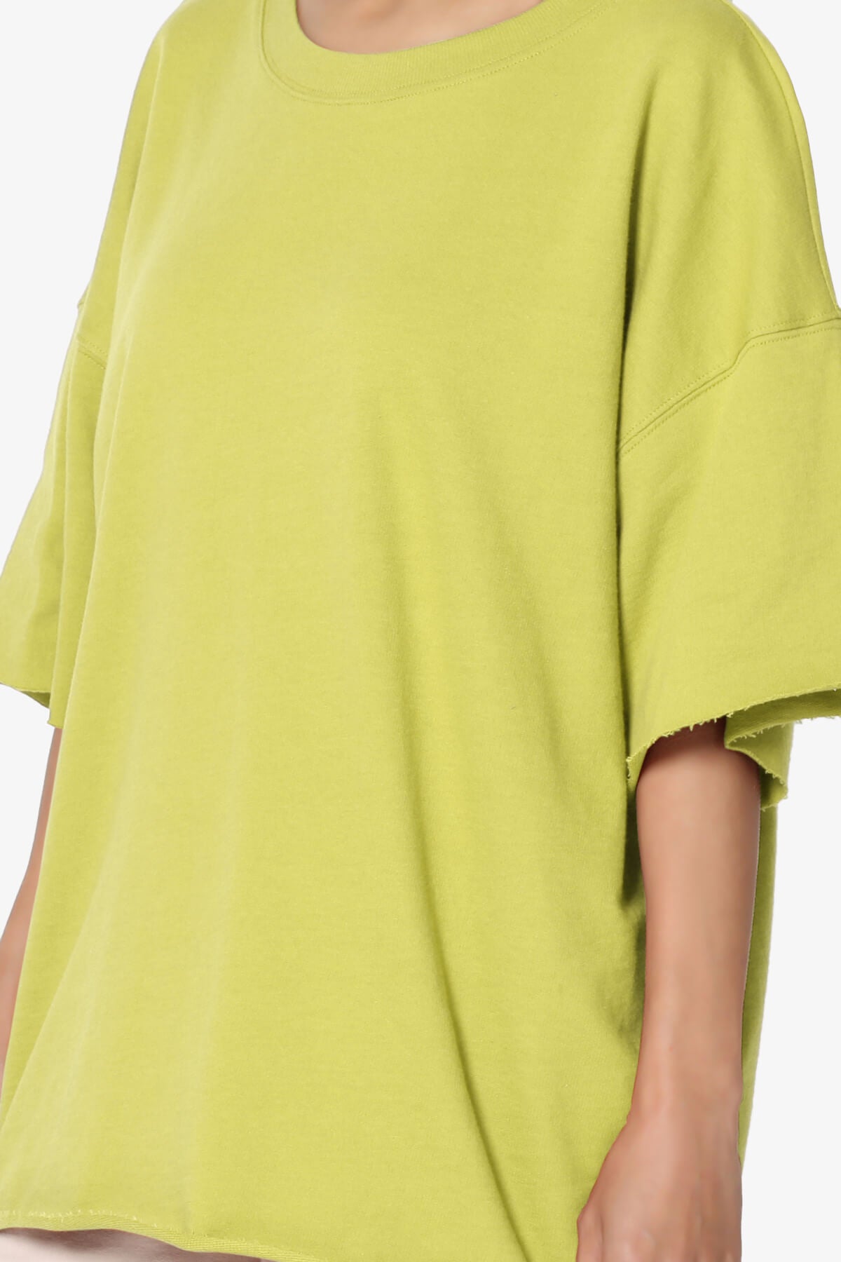 Danube Drop Shoulder Cotton Top GOLDEN WASABI_5