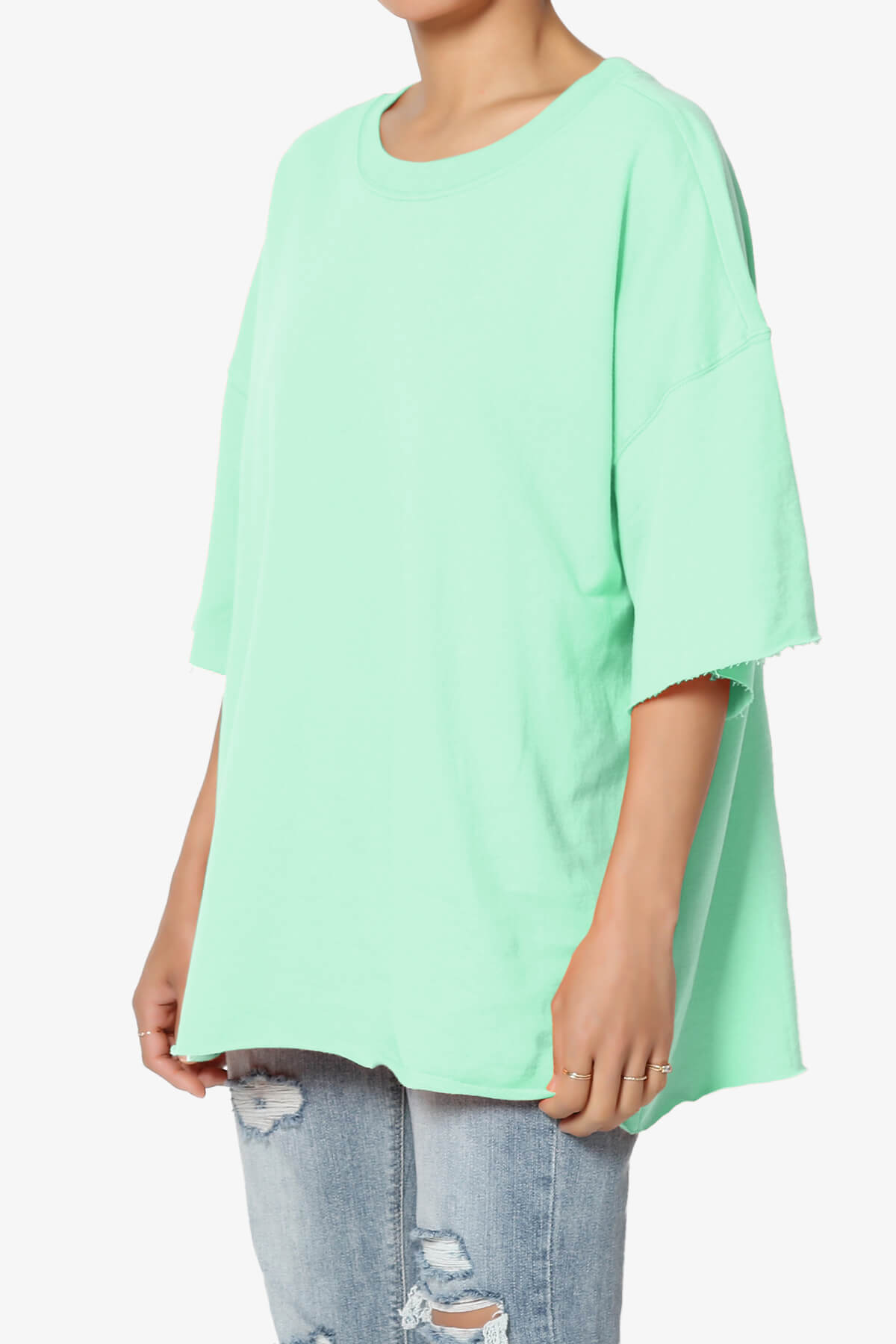 Danube Drop Shoulder Cotton Top MINT_3