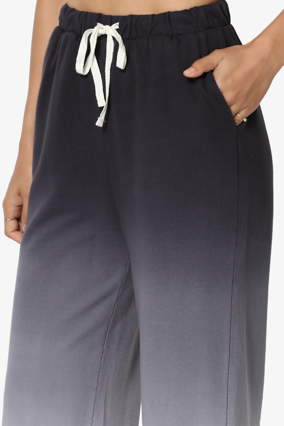 Sarge Dip Dye Raglan Sleeve Top & Lounge Pants SET BLACK_6