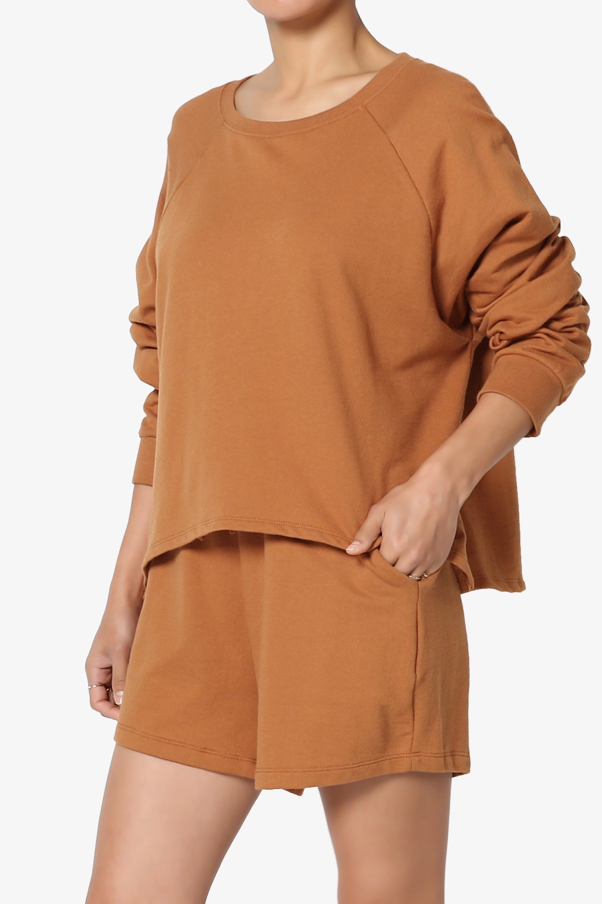 Crusade French Terry Oversized Crop Top & Shorts SET