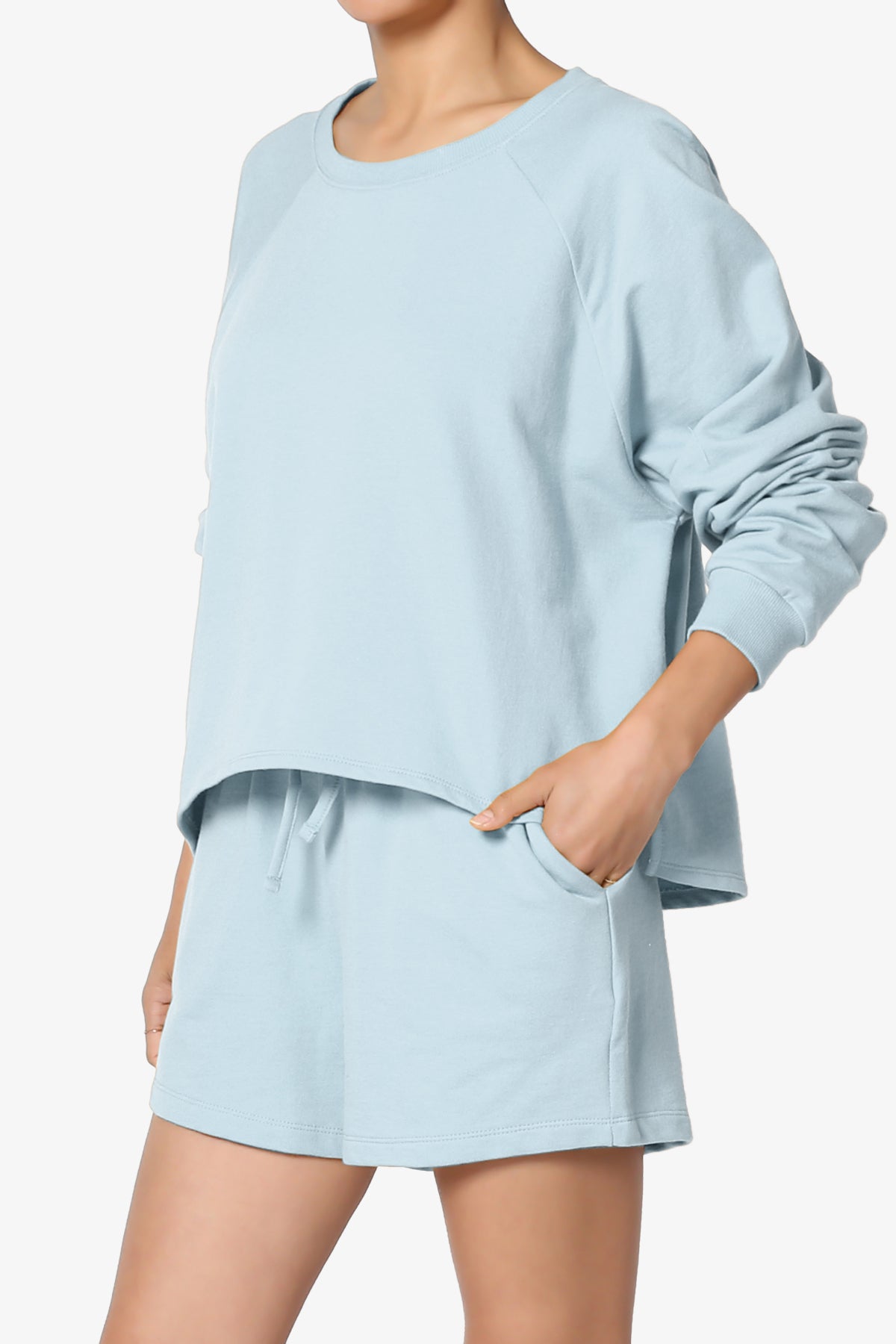 Crusade French Terry Oversized Crop Top & Shorts SET