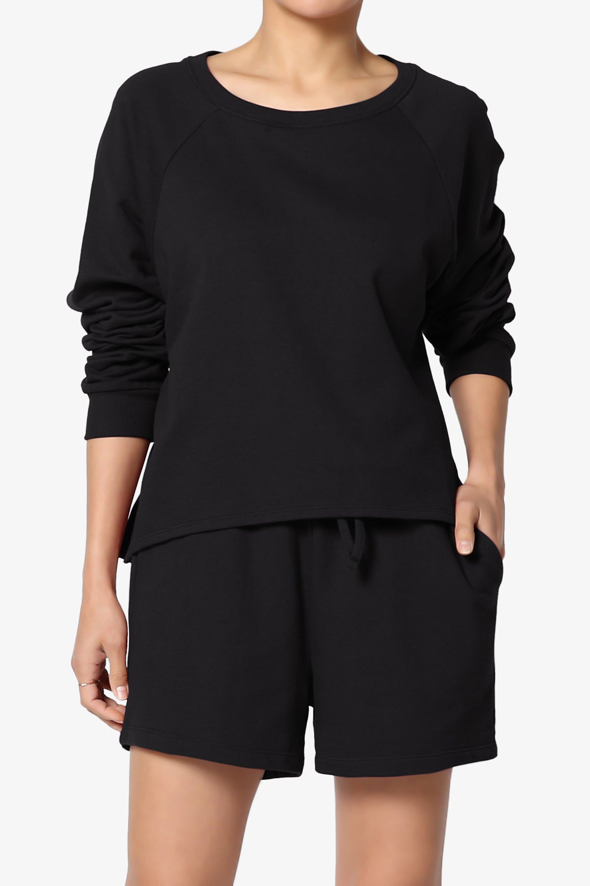 Crusade French Terry Oversized Crop Top & Shorts SET