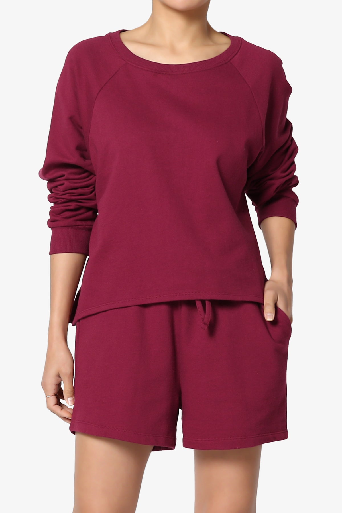 Crusade French Terry Oversized Crop Top & Shorts SET