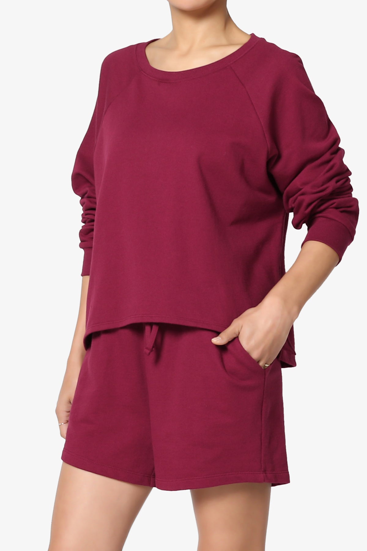 Crusade French Terry Oversized Crop Top & Shorts SET