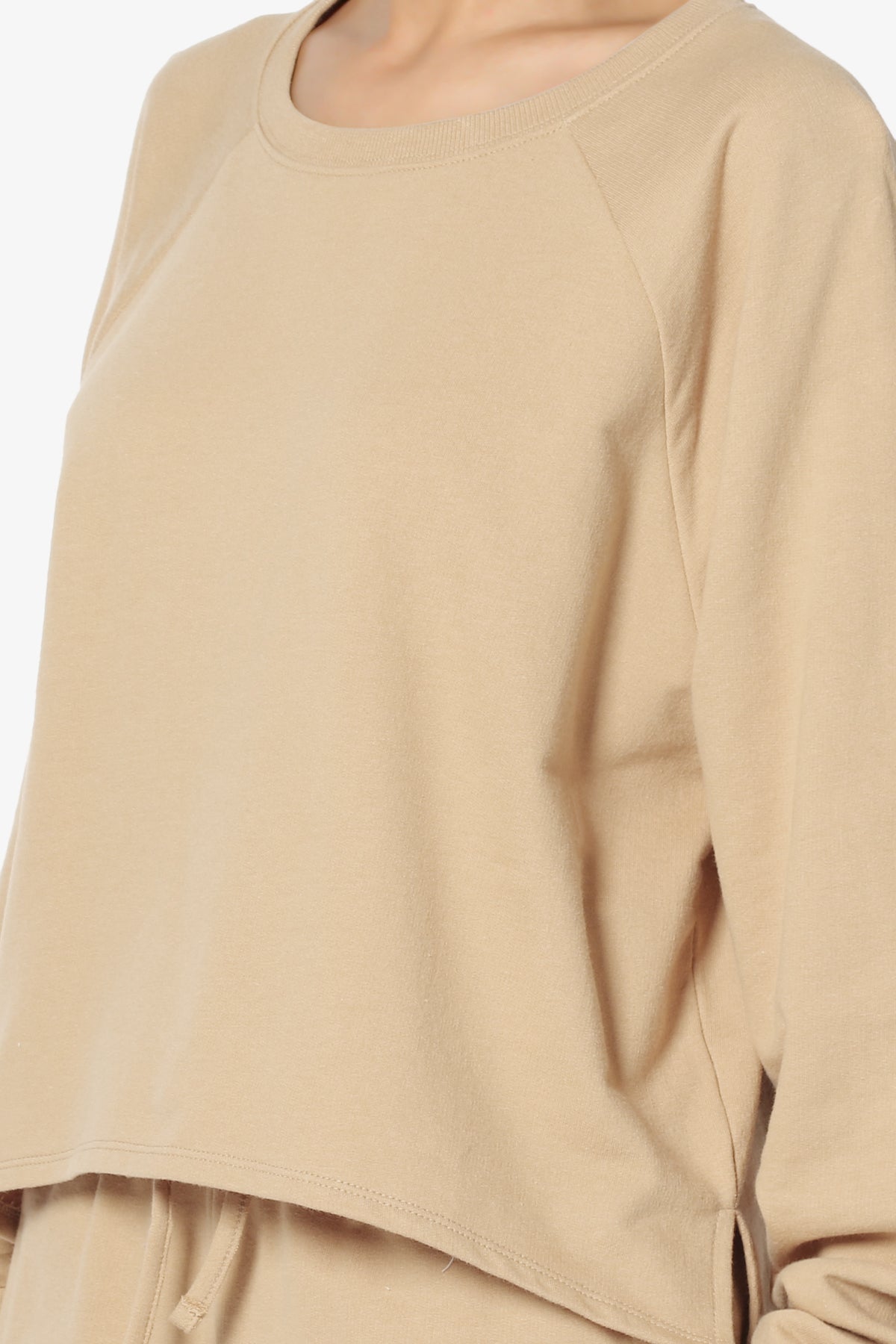 Crusade French Terry Oversized Crop Top & Shorts SET PLUS