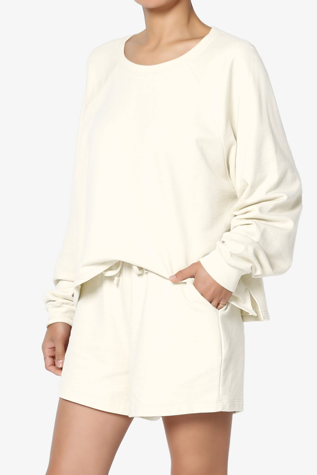 Crusade French Terry Oversized Crop Top & Shorts SET