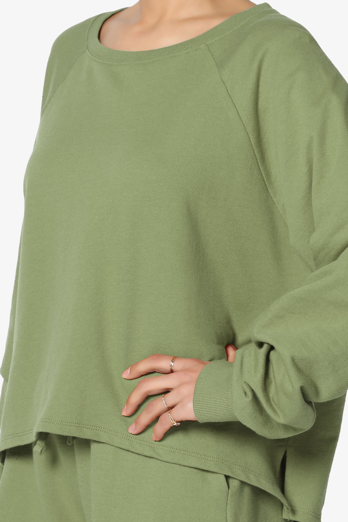 Crusade French Terry Oversized Crop Top & Shorts SET