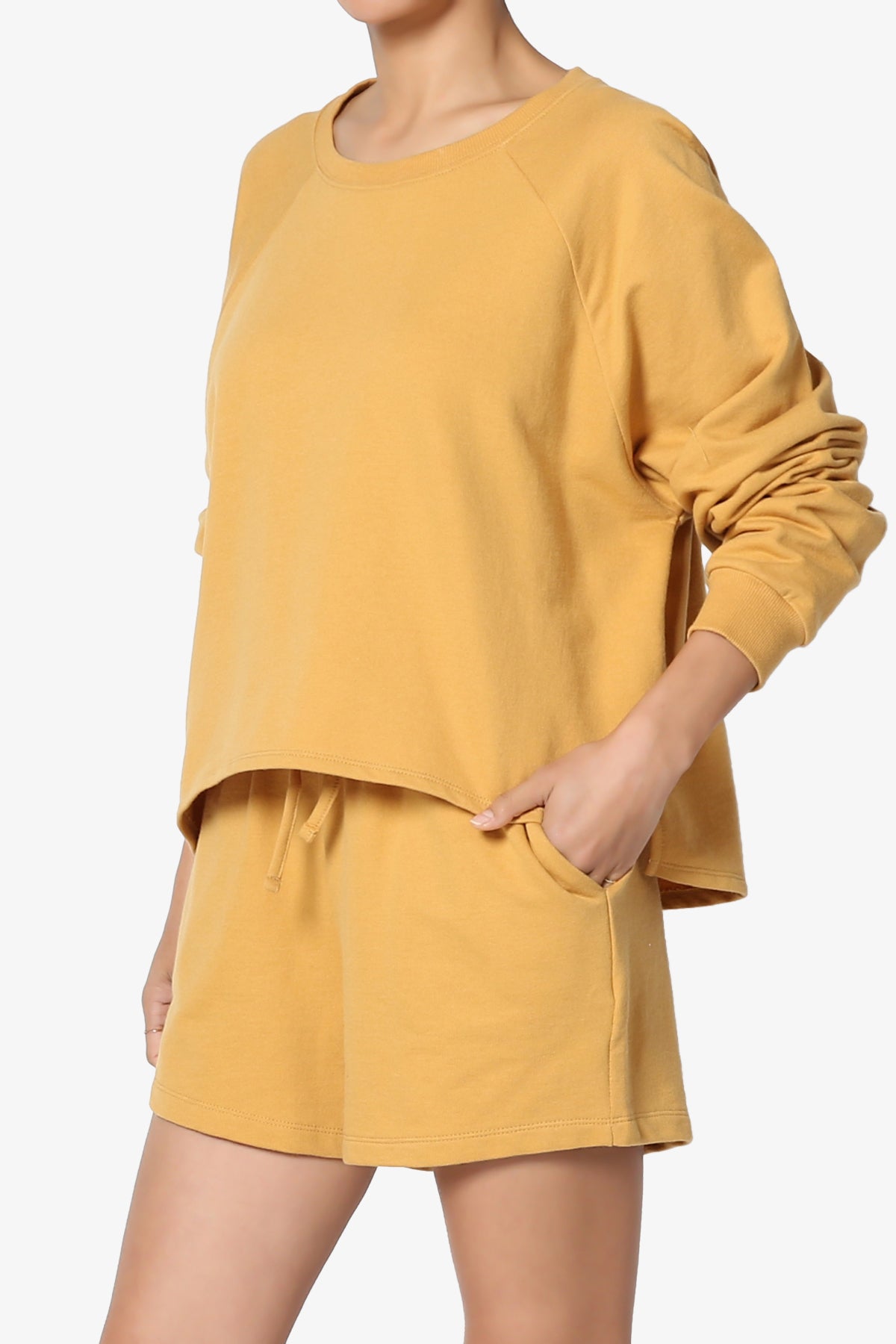 Crusade French Terry Oversized Crop Top & Shorts SET