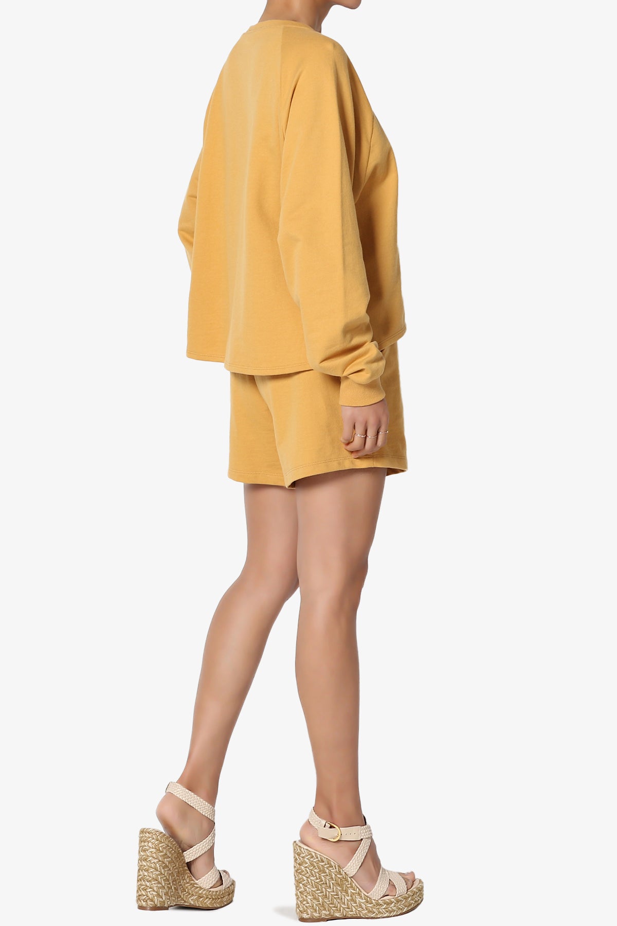 Crusade French Terry Oversized Crop Top & Shorts SET