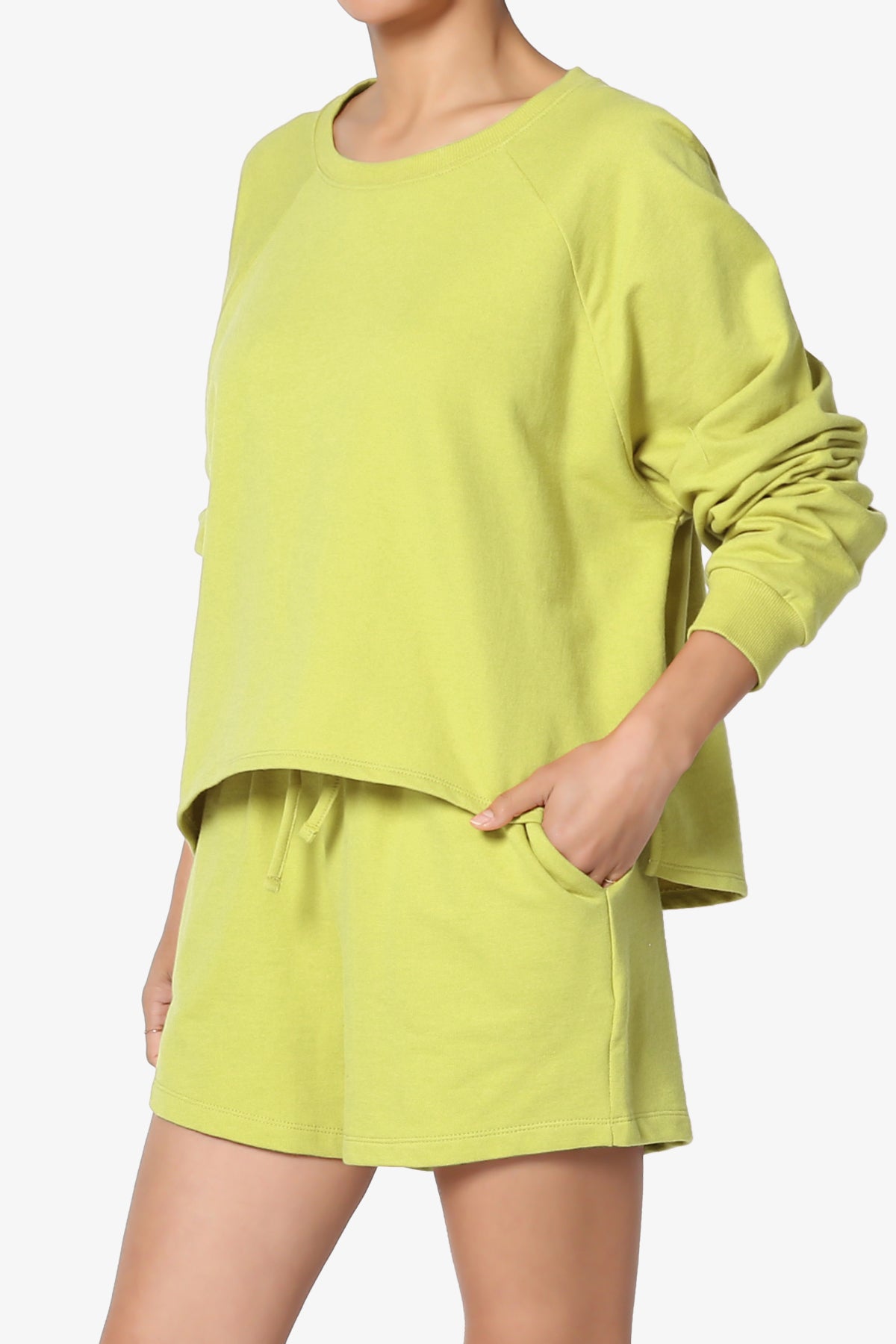 Crusade French Terry Oversized Crop Top & Shorts SET