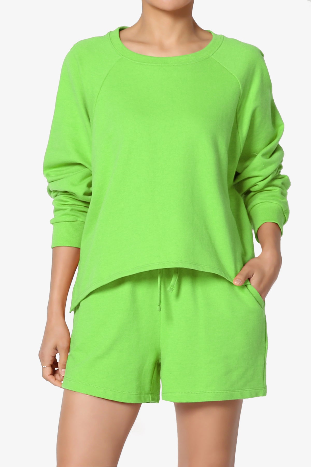 Crusade French Terry Oversized Crop Top & Shorts SET