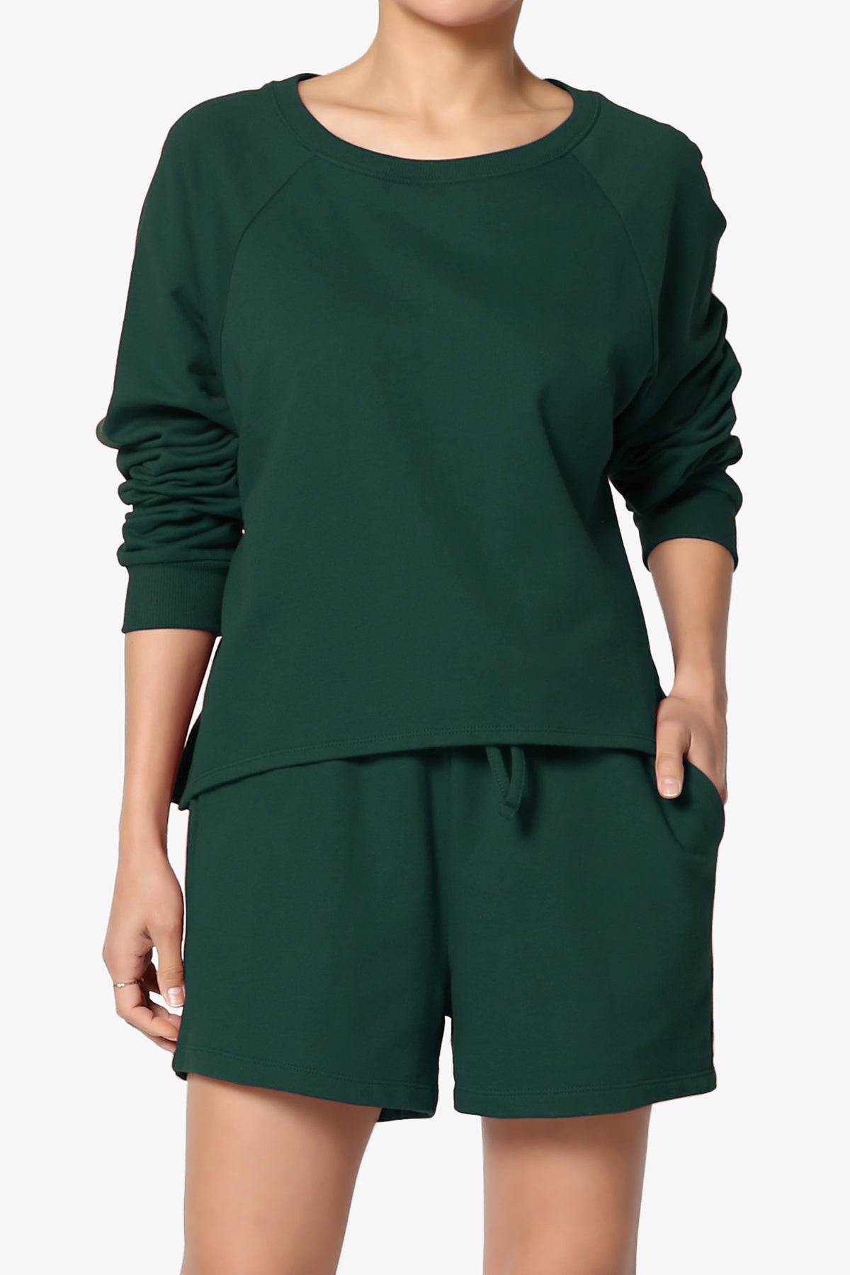 Crusade French Terry Oversized Crop Top & Shorts SET