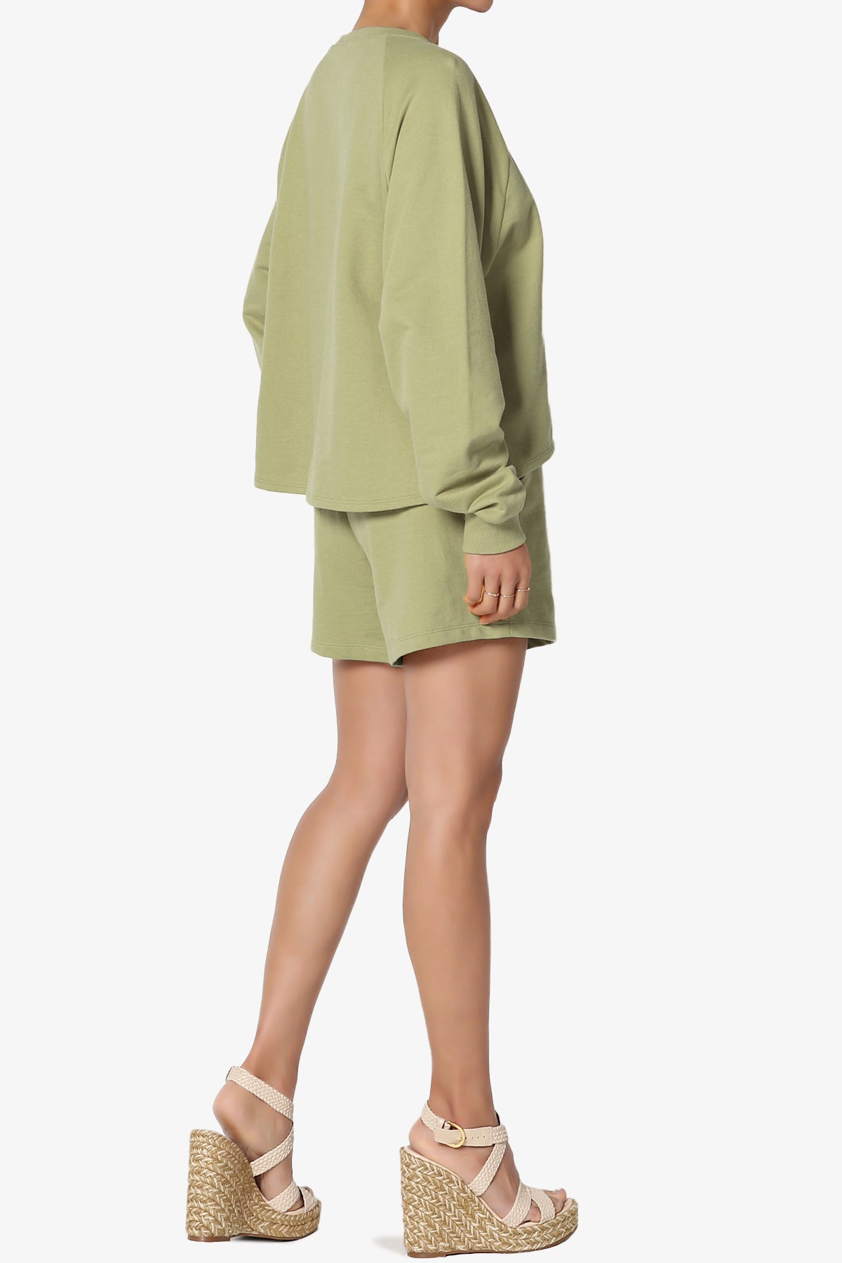 Crusade French Terry Oversized Crop Top & Shorts SET