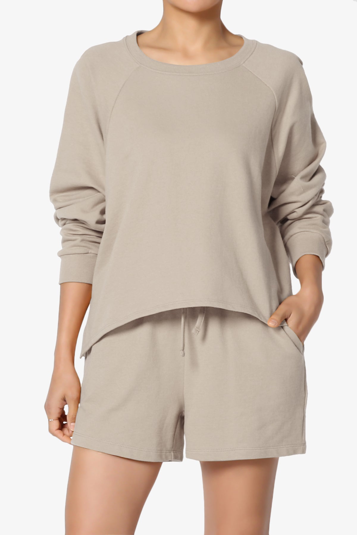 Crusade French Terry Oversized Crop Top & Shorts SET