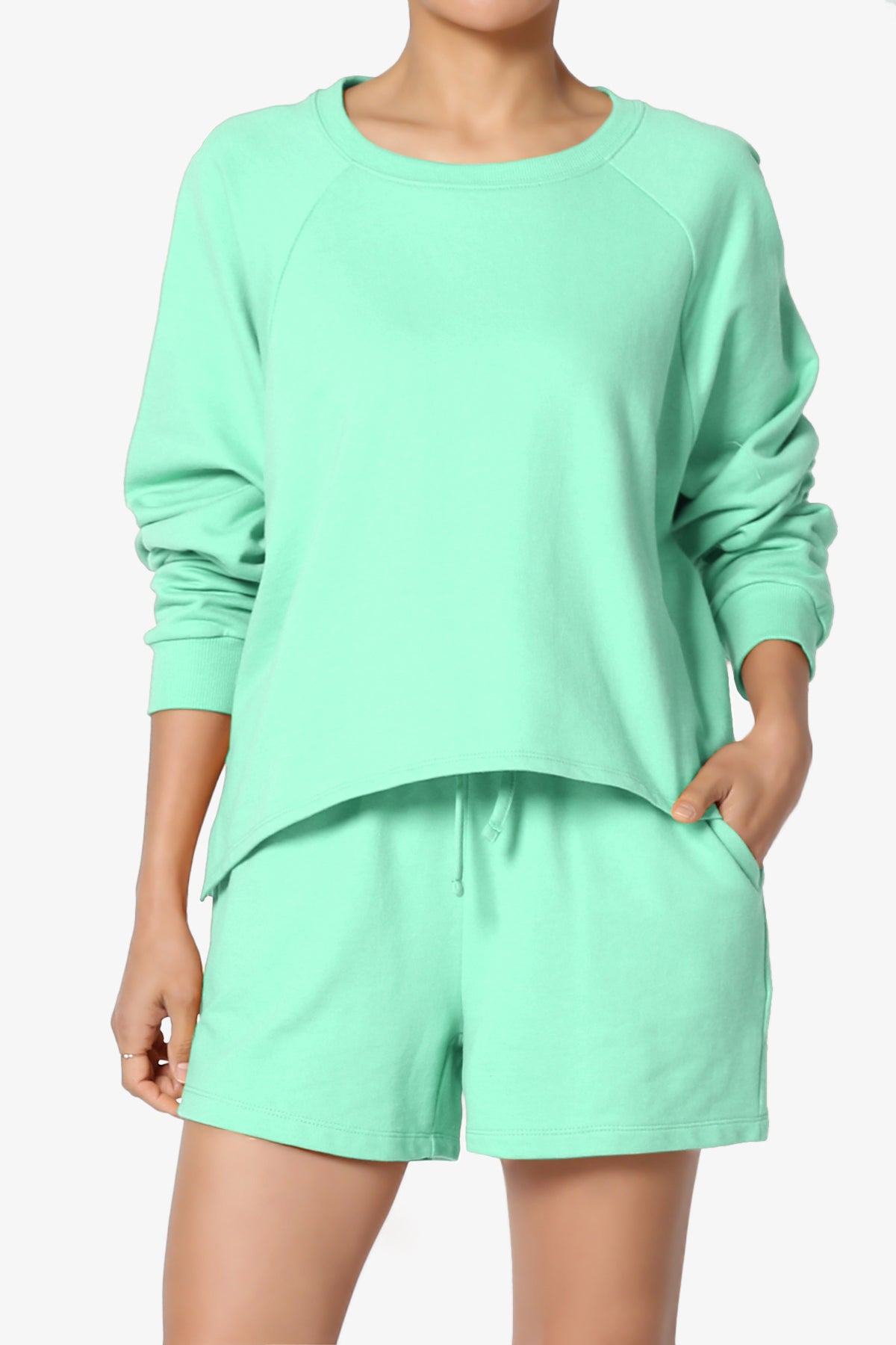 Crusade French Terry Oversized Crop Top & Shorts SET PLUS