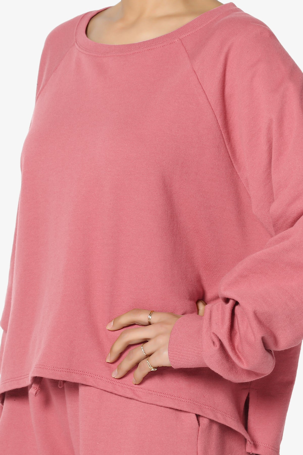 Crusade French Terry Oversized Crop Top & Shorts SET PLUS