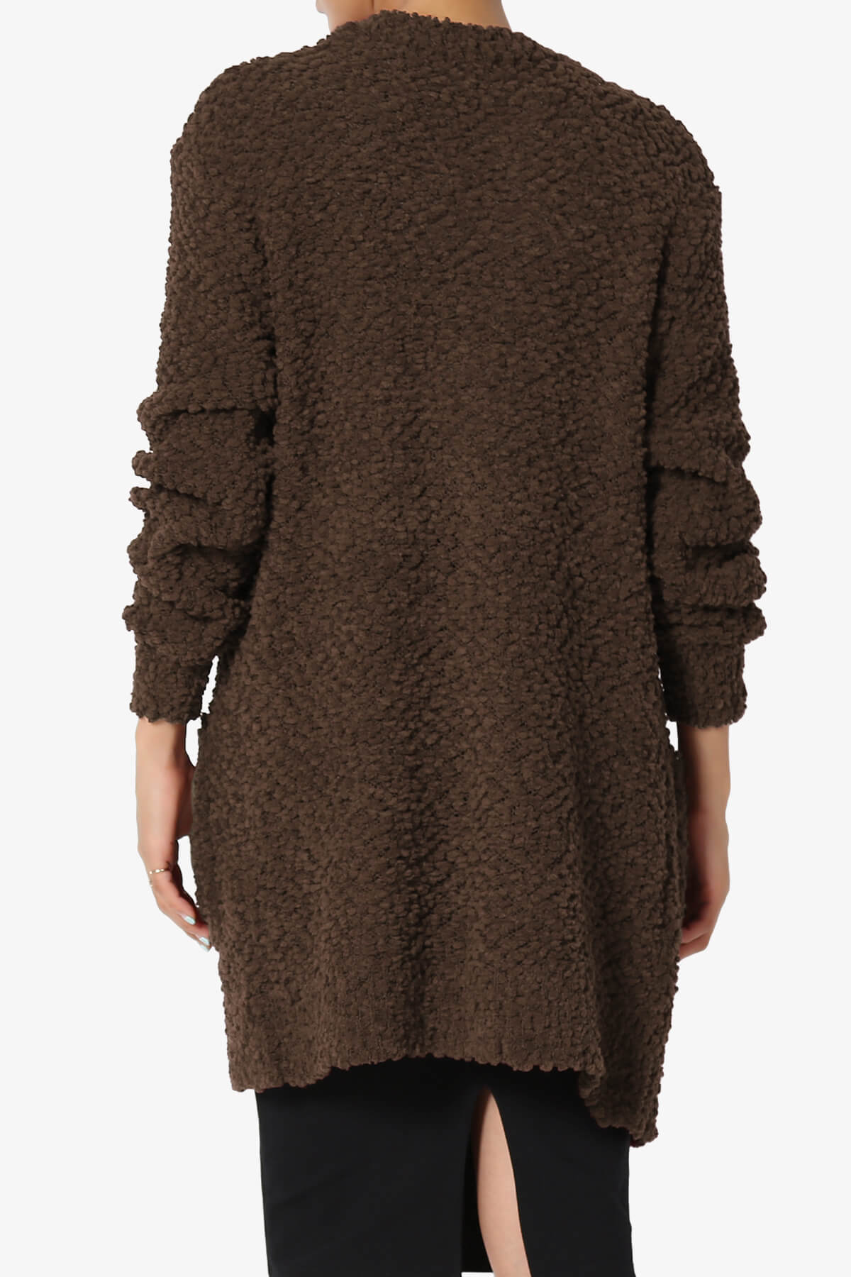 Barry Soft Popcorn Knit Sweater Cardigan BROWN_2