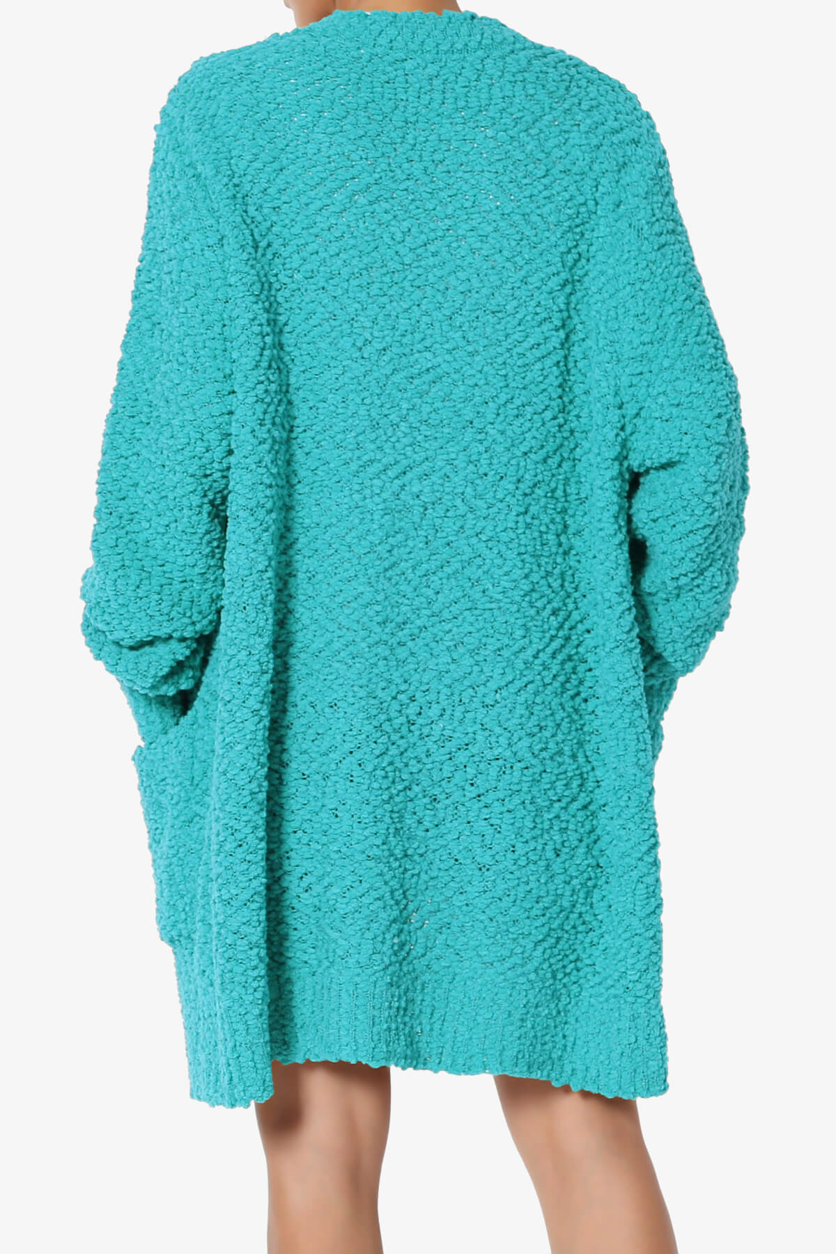 Barry Soft Popcorn Knit Sweater Cardigan ICE BLUE_2