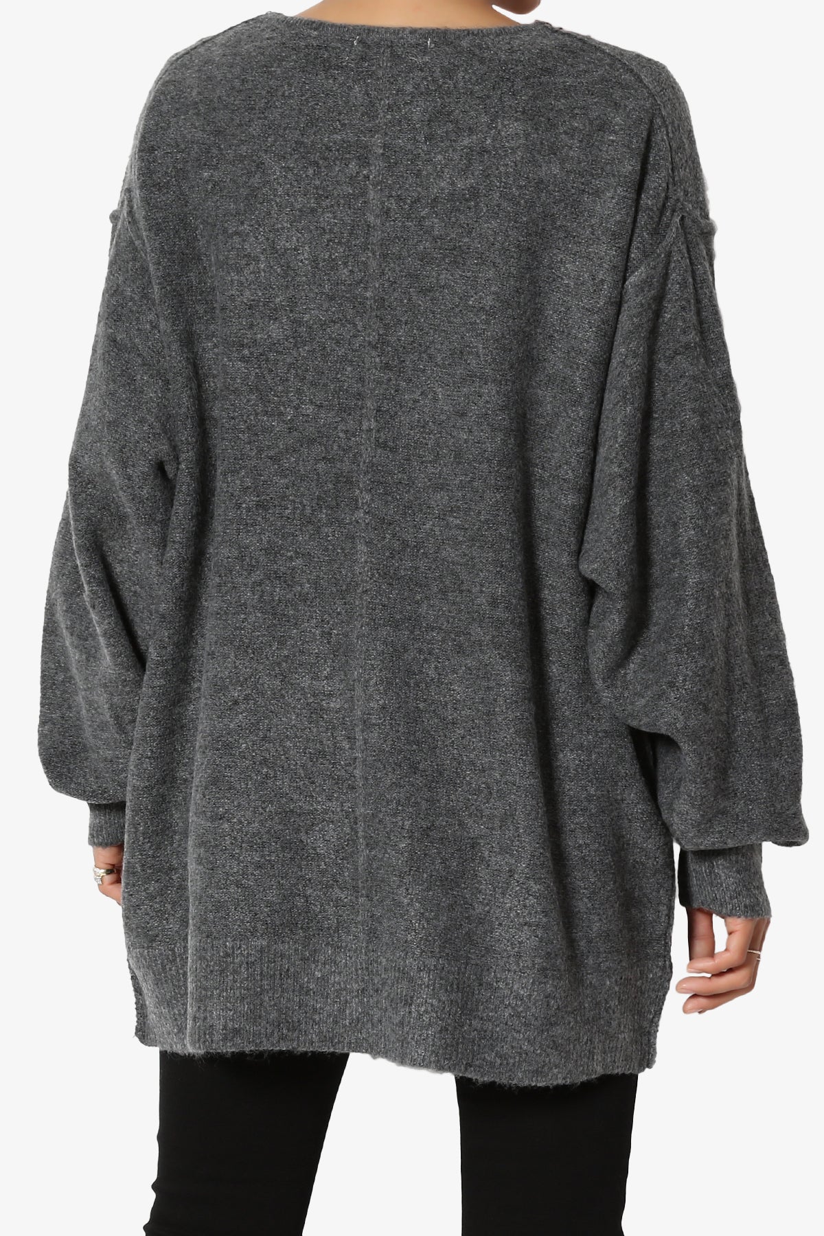 Taryn Loose Melange Knit Cardigan