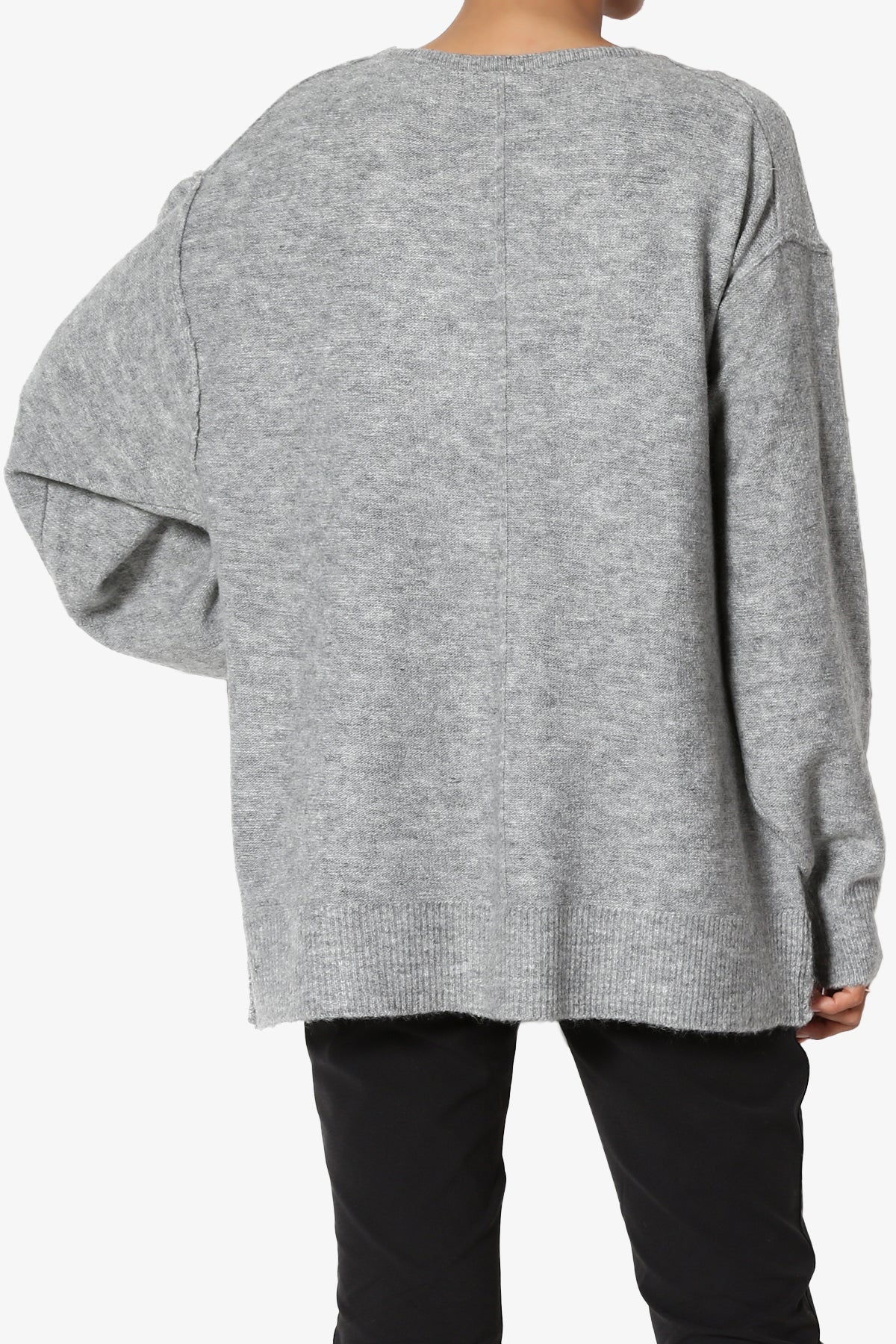 Taryn Loose Melange Knit Cardigan