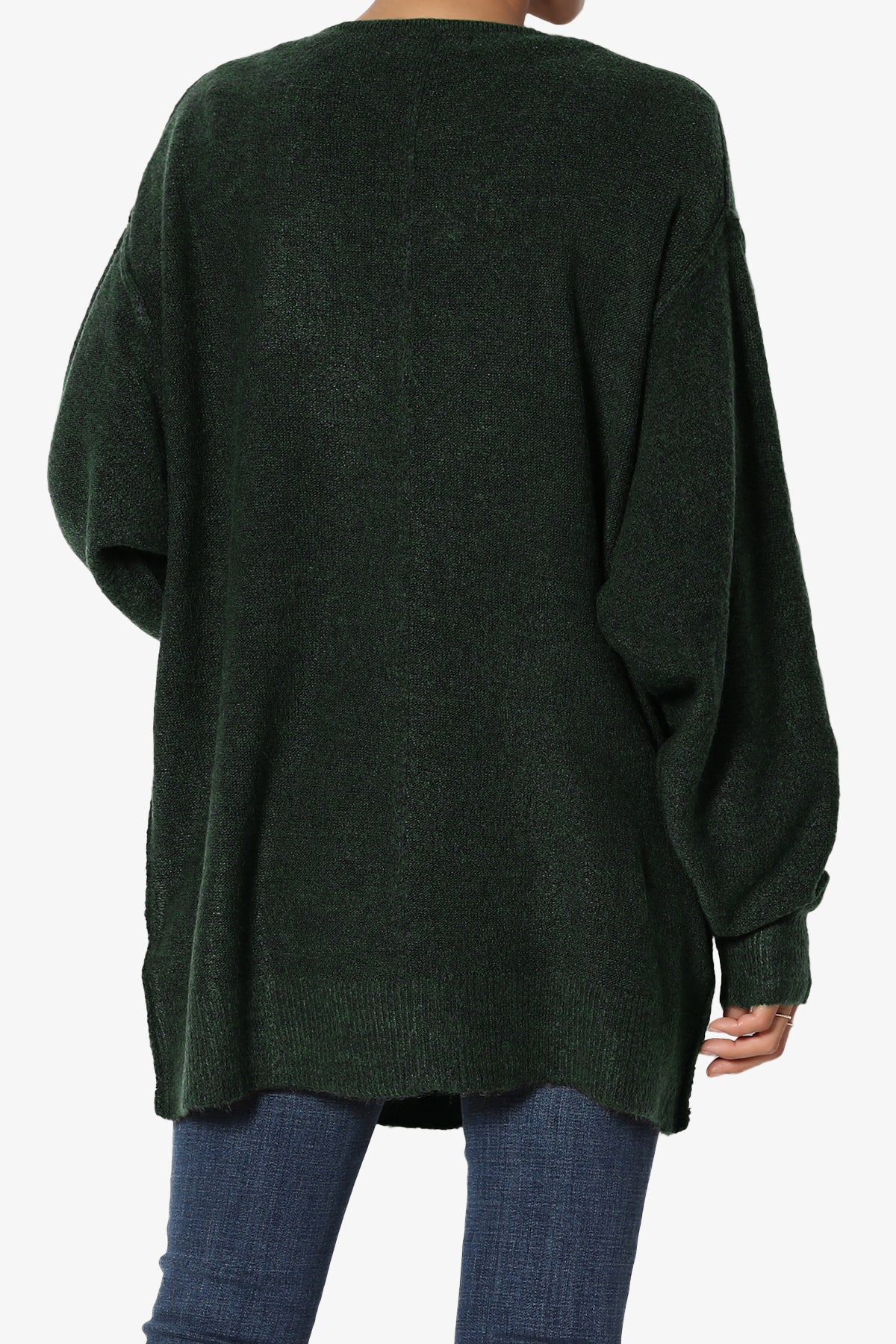 Taryn Loose Melange Knit Cardigan PLUS