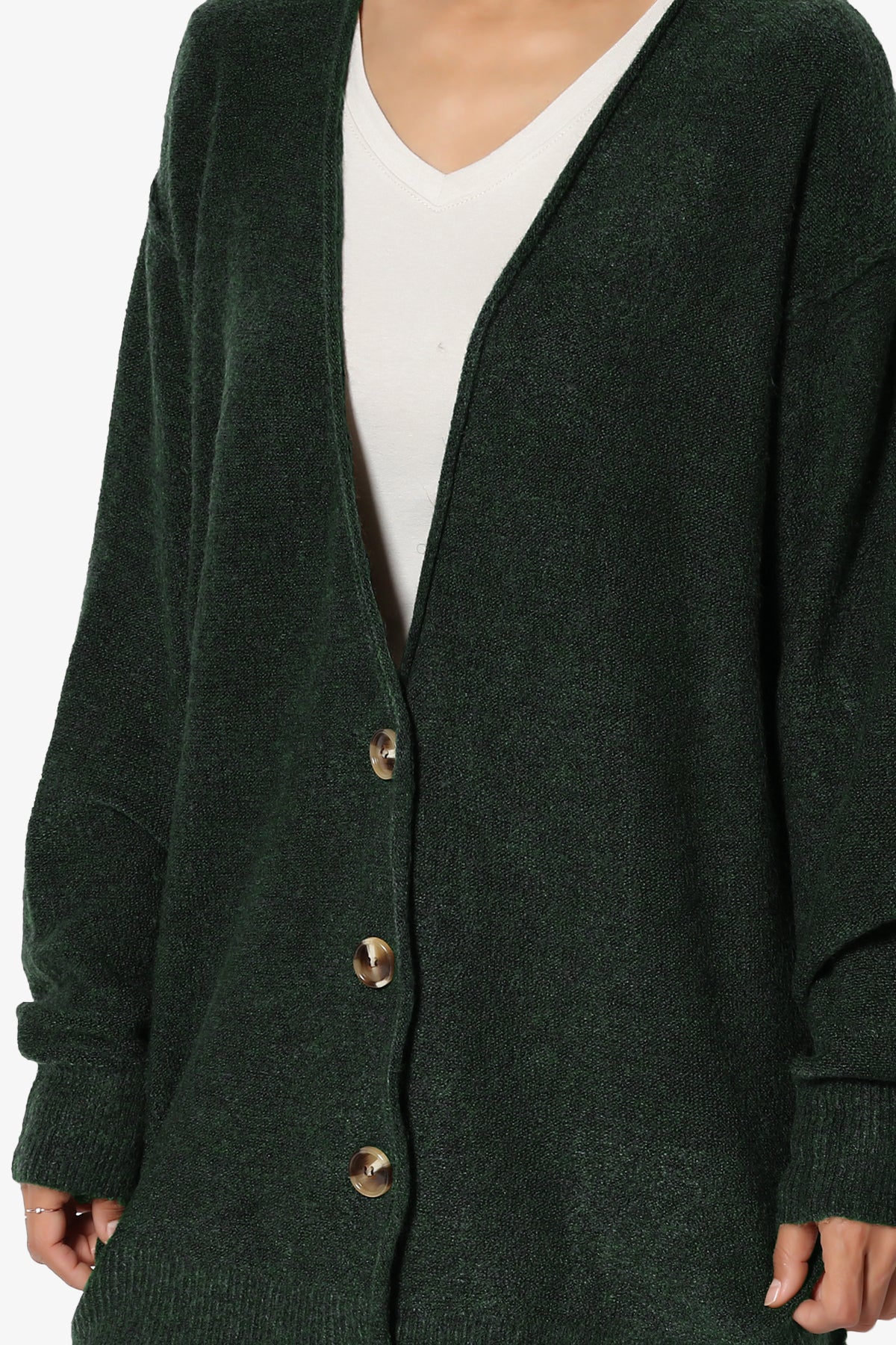 Taryn Loose Melange Knit Cardigan