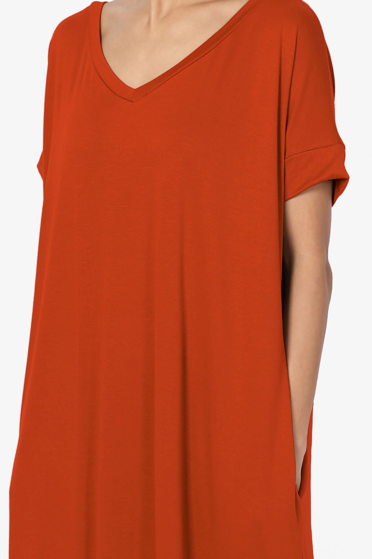 Lunar Pocket T-Shirt Maxi Dress COPPER_5
