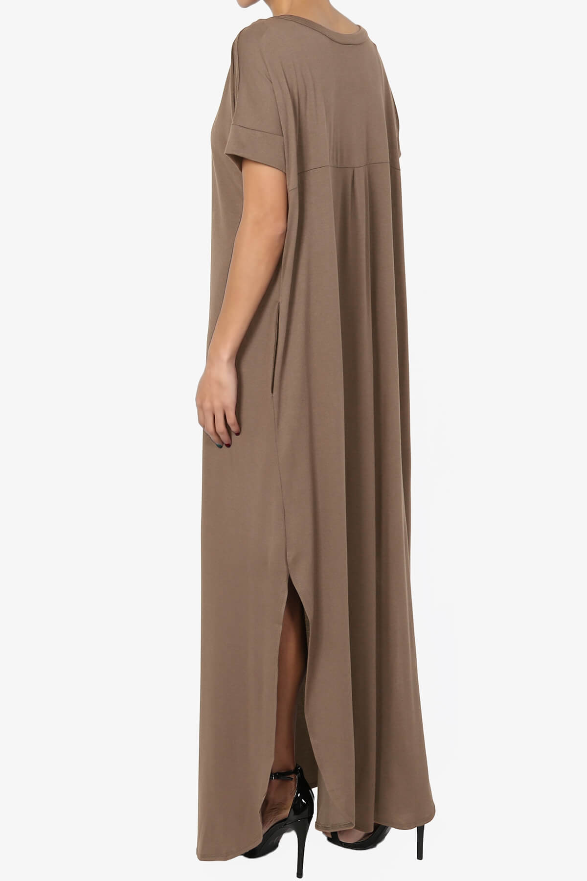 Lunar Pocket T-Shirt Maxi Dress MOCHA_4