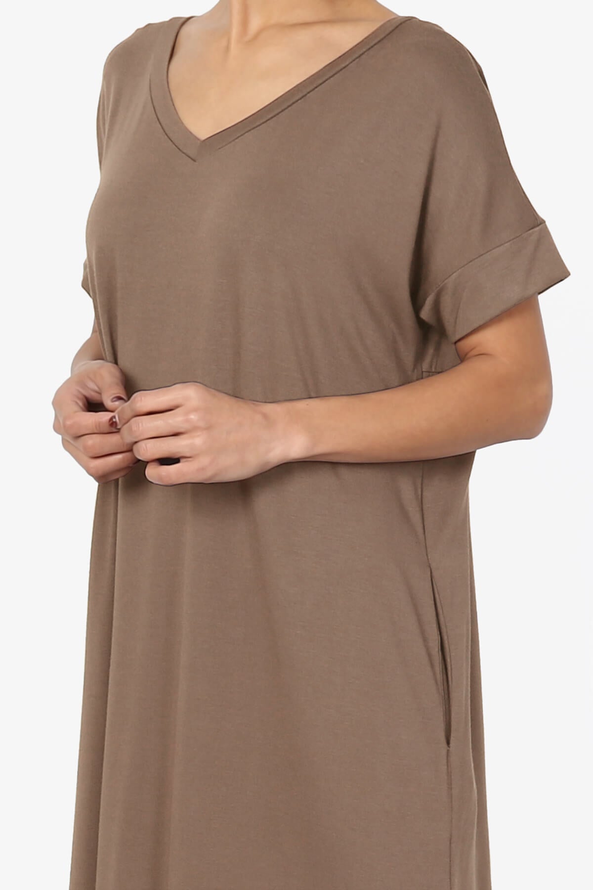 Lunar Pocket T-Shirt Maxi Dress MOCHA_5