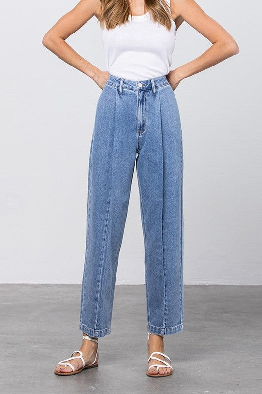 Denim Lab USA HI-WAIST SLOUCH JEANS