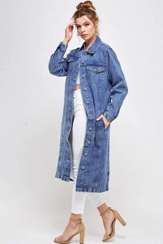 Blue Age NON-STRETCH THIRD QUARTER DENIM JACKET