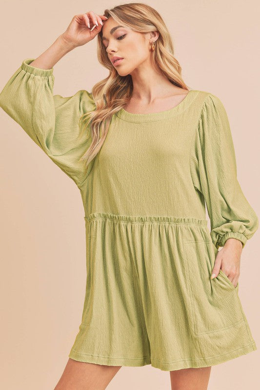 Aemi + Co Kyle Balloon Sleeve Romper