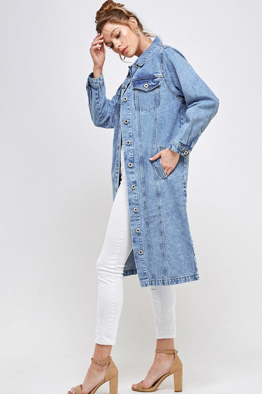 Blue Age NON-STRETCH THIRD QUARTER DENIM JACKET