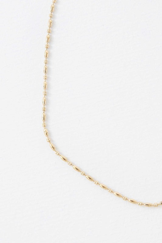Lovoda Mini Gold Bead Chain Necklace