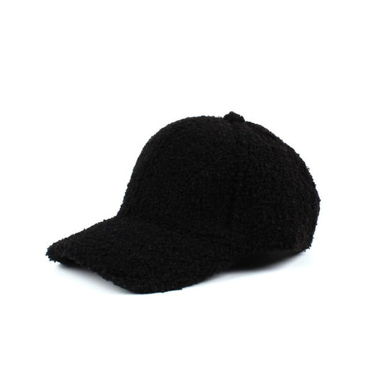 Aili's Corner Boucle Sherpa Teddy Bear Knit Ball Cap