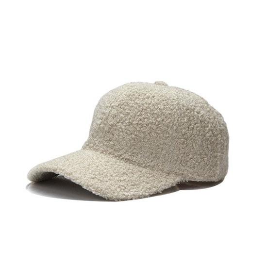 Aili's Corner Boucle Sherpa Teddy Bear Knit Ball Cap