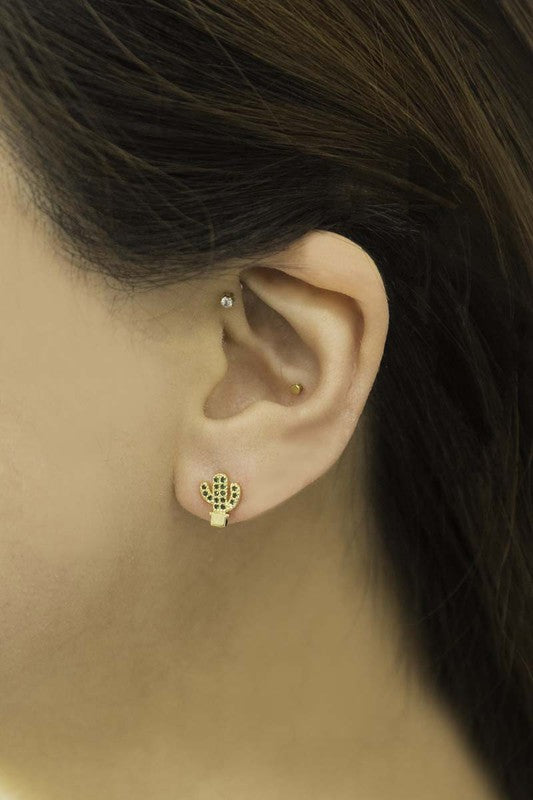 Lovoda Mini Cactus Earrings