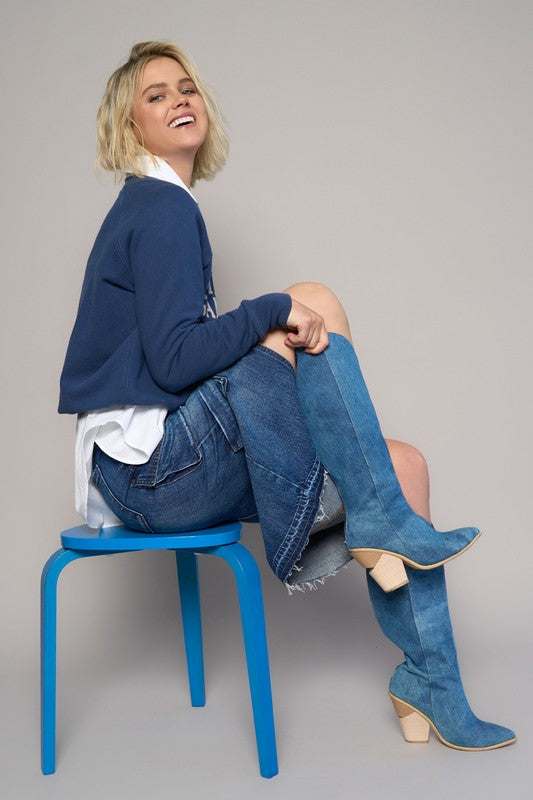 Denim Lab USA CARGO POCKET LONG SKIRT