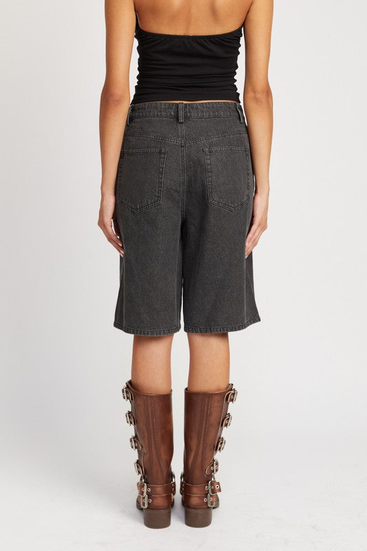 Emory Park DENIM BERMUDA SHORTS WITH POCKETS