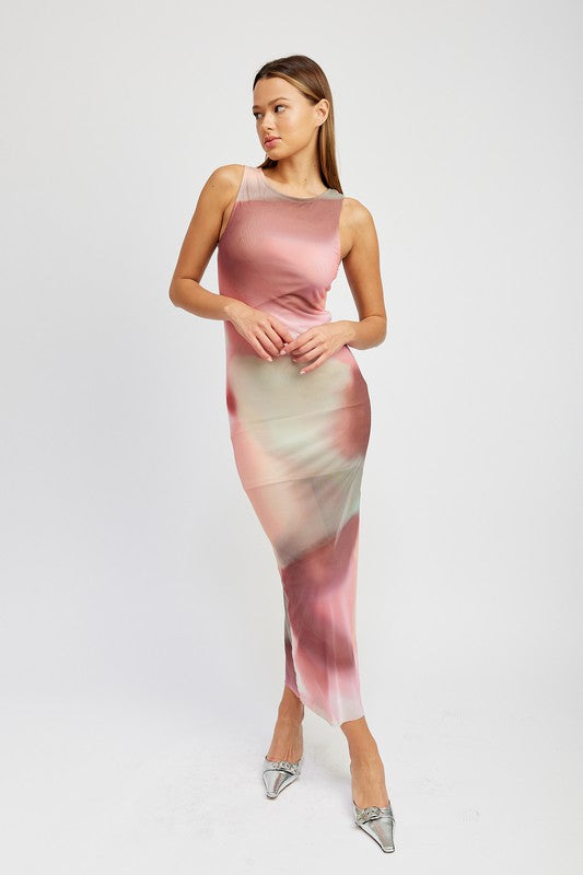 Emory Park TIE DYE PRINT TANK MAXI DRESS