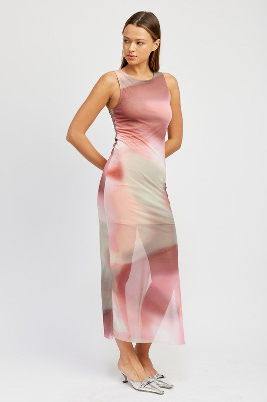 Emory Park TIE DYE PRINT TANK MAXI DRESS