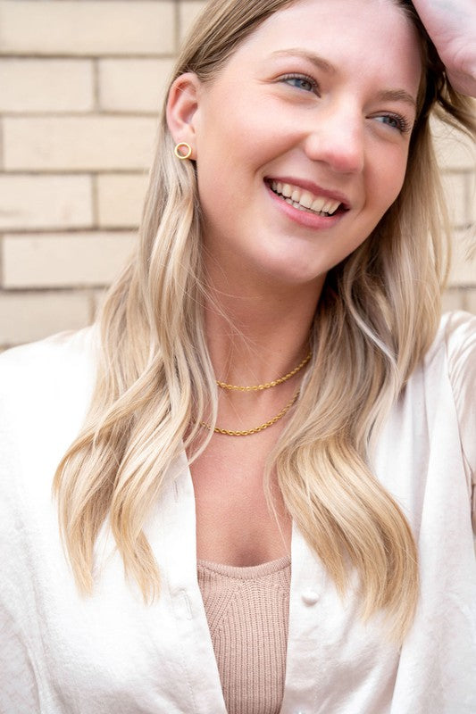 Spiffy & Splendid Luxe Gold Oriana Studs - Small