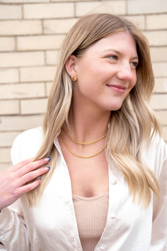 Spiffy & Splendid Luxe Gold Oriana Studs - Small