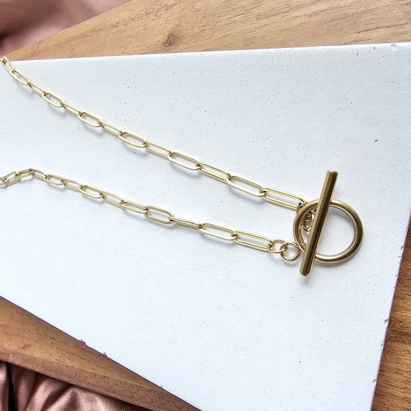 Spiffy & Splendid Luxe Gold Paperclip Chain - 16IN