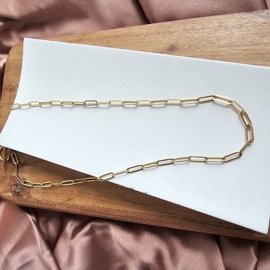 Spiffy & Splendid Luxe Gold Paperclip Chain - 16IN
