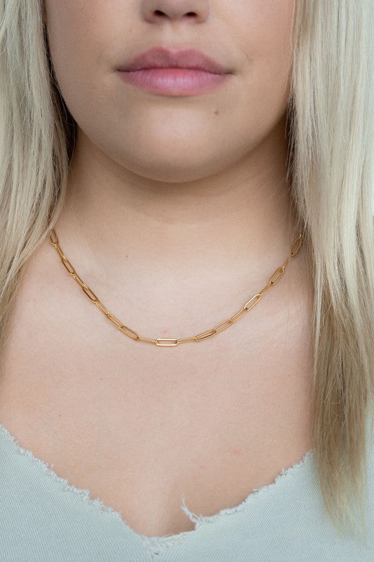 Spiffy & Splendid Luxe Gold Paperclip Chain - 18in
