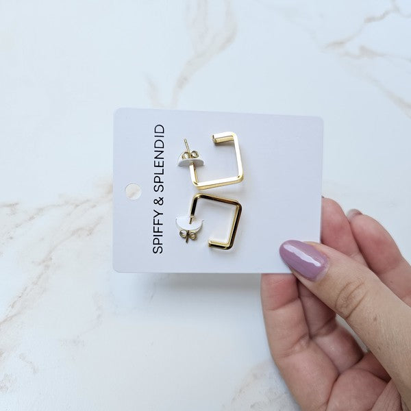 Spiffy & Splendid Luxe Gold Kamora Hoops