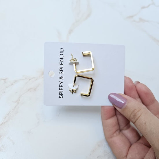 Spiffy & Splendid Luxe Gold Kamora Hoops