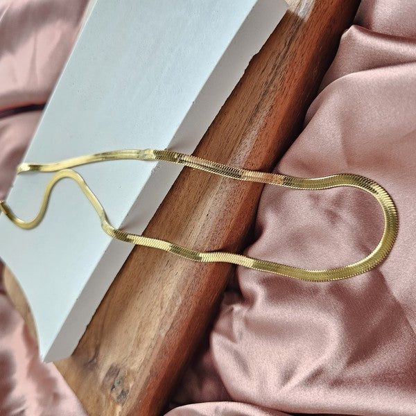 Spiffy & Splendid Luxe Gold Herringbone Chain - 20in